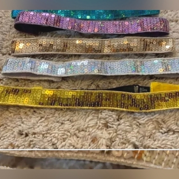 Sparkling Sequins Bani Bands Elastic Headbands NWT - Picture 5 of 15